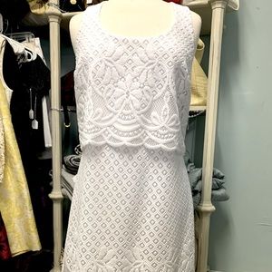 LILY PULITZER WHITE LACE DRESS